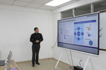 Durante la presentación 