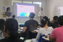 Durante la sección con los estudiantes.