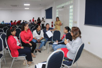 Durante el taller. 