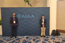 El Ing. Morgan y el estudiante Valdés.