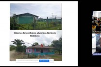 Ejemplo de instalación de paneles solares en áreas rurales de Honduras. 