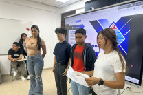 En una de las prácticas de ventas.