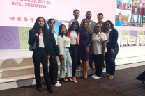 Estudiantes de la FII junto a Lcda. Mariana Quirós, Directora de Continuidad de Negocios de Copa Airlines.