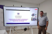 Estudiante Dania Saldaña y Dr. Francisco Arango.