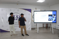 Estudiantes de III año de la carrera, con la presentación “Simulación de ataque y defensa en entornos".