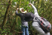 Estudiantes durante la excursión 