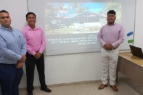 Estudiantes Josué Herrera, Anthony Aguilar y Duying Bustavino.