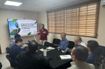 Los programas, proyectos y las líneas de investigación que adelanta el CINEMI, fueron presentados a los pares de la Universidad de Extremadura por el Dr. Félix Henríquez, director del centro de investigación.
