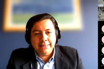 Expositor, Fabián Espejo, coordinador de programas anticorrupción del Pacto Global.