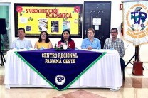 Autoridades principales de la UTP y de la CSS de la Regional de Panamá Oeste dan inicio a la Feria de la Salud.