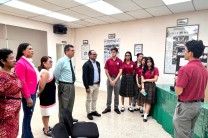 Estudiantes de colegios públicos participaron con la presentación de proyectos en la Feria Universitaria. 