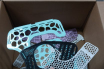 Modelos de Férulas. Se crearon modelos de los dispositivos ortopédicos en 3D listos para su distribución humanitaria.