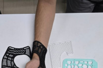 Diseño mano. Se crearon férulas diseñadas para mano, antebrazo, codo y pie.
