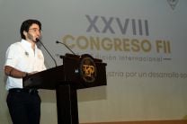Estudiante Octavio Torres, presidente del XXIII Congreso de la FII.