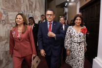 La Dra. Ángela Laguna Caicedo recibió al ministro Frank Ábrego.