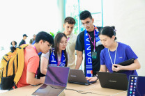 Sesiones de trabajo durante la pasantía en el programa semilla para el futuro, realizado en China edición 2025.