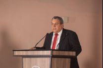 El Mgter. Adriano Martínez, Director del Centro Regional de Veraguas, dio las palabras de bienvenida.