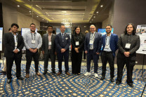 Ing. Juan Caballero, Presidente de AMPP y miembros del Programa de Maestría en Ingeniería Mecánica- Azuero