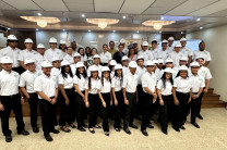 Imposición de Cascos a estudiantes de la FISC.