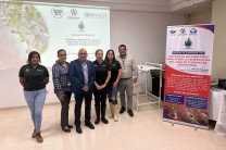 Personal de SENACYT; Lic. Paola Rivera, Lic. Karoll Centeno y Lic. Sheida Franco de la Dirección Nacional de Innovación Empresarial, junto al Equipo del CITT: Dr. Anibal Fossatti, Ing. Cesar Almanza y Lic. Lorena Ramos.