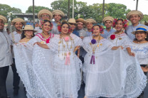 Estudiantes del Centro Regional que forman parte del Conjunto Folclórico Sentimientos UTP. 