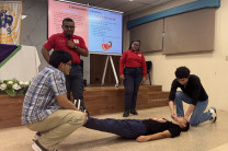 Estudiantes del Centro Regional practican conocimientos de Primeros Auxilios 