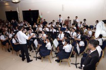 La Banda de Música del Colegio José Daniel Crespo.