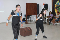 Grupo de Teatro en su presentación