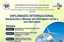 Afiche del Diplomado Generación y Manejo de Hidrógeno Verde y sus Derivados. Presentamos el afiche del Diplomado Generación y manejo de Hidrógeno Verde y sus Derivados.