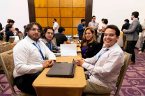 Ing. Rolando Mora De León, colaborador, también recibió una beca profesional por ser miembro de IEEE Panamá y por su labor en la Unidad de Planificación de Programas y Proyectos del Centro Regional de Veraguas.