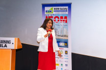 Dra. Ángela Laguna Caicedo, rectora de la UTP, durante su intervención en el evento. Dra. Ángela Laguna Caicedo, rectora de la UTP.
