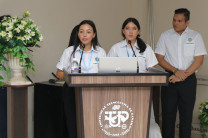 Bajo la asesoría de la docente Mgtr. Betzaida Alain del curso de "Administración", el evento fue el vehículo para exponer experiencias y consejos en temas de administración de parte de los expositores.