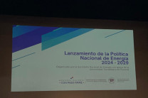 Posteriormente, el grupo asistió al Lanzamiento de la Política Nacional de Energía 2024-2029 en el Teatro Auditorio del Campus Dr. Víctor Levi Sasso.