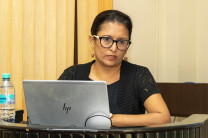 La Dra. Marietta Batista fue la expositora del taller.