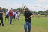 Diferentes equipos participaron en una serie de actividades físicas y mentales. Créditos: Julieth Reyes.