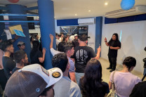 Dentro del observatorio, fueron guiados por personal especializado donde pudieron conocer más sobre el sistema solar.