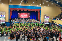 El encuentro culminó con un gran concierto abierto para todo público el día sábado en el Gimnasio del Colegio La Salle.