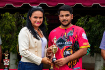 Arquimedes Ureña, mejor portero del torneo.