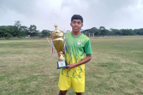 Alexander Madrid, de la FISC, participó con el equipo "Palmeiras C.F.", el cual se coronó como el campeón del torneo.