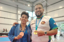 Vásquez compitió en la categoría de 57.5 kg donde, con esfuerzo y dedicación, logró alcanzar el tercer lugar.