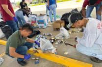 Durante esta jornada se recolectaron desechos reciclables para darles una mejor reutilización.