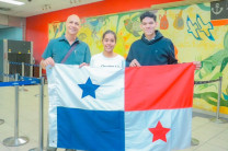 Sánchez y Aguilar participaron bajo el nombre "ROBOTEC #1" en la categoría Rescue Line. Créditos: SENACYT.