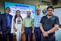 La sustentación contó con la participación del Mgtr. Pablo Abrego, docente asesor, el Mgtr. Alberto Camarena y el Dr. Edmanuel Cruz, docentes jurados.