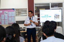 El Lcdo. Jesús Cotrina, de la Unión Adventista Panameña y EMPRENDUM Panamá, fue el expositor del evento quien resaltó los valores que deben prevalecer en los cúmulos familiares.