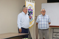 Durante su despedida, el Mgtr. Adriano Martínez agradeció su inigualable labor en nombre de toda la comunidad universitaria.