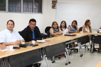 Autoridades de la Facultad de Industrial en la UTP Chiriquí.