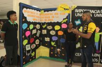 Murales del concurso de la Semana de Valores.