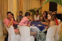Estudiantes de Intercambio que participan del Almuerzo. 