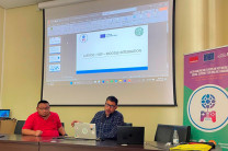 Profesores Paulo Picota y José Chirú presentaron el modelo de la plataforma de e-learning.