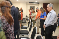 En la capilla de la UTP se celebró la eucaristía del Día del Pentecostés. 